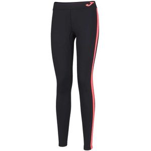 Joma - Ascona Leggings - Zwart/Koraal - Elastisch - Ademend