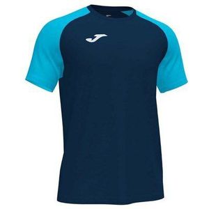 Joma - Academy IV - Sportshirt - Marine / Turquoise Fluor - Korte Mouw
