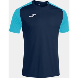 Joma Academy IV Shirt Korte Mouw Heren - Marine Turquoise Fluor