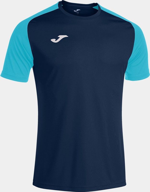 Joma Academy IV Shirt Korte Mouw Kinderen - Marine Turquoise Fluor