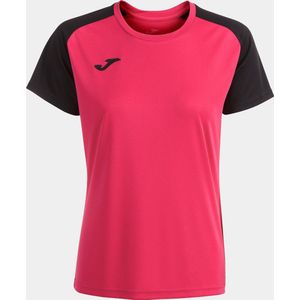 Joma Academy IV Shirt Korte Mouw Dames - Raspberry Zwart