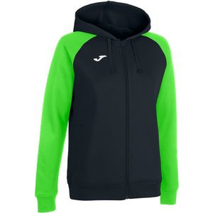 Joma Academy IV Jas Met Kap Dames - Zwart / Fluo Groen