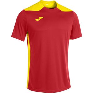 T-shirt - Korte Mouwen - Polyester - Contrasterende Snit - Geborduurd Logo