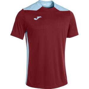 Joma Championship VI Shirt Korte Mouw Kinderen - Bordeaux Hemelsblauw 8-140
