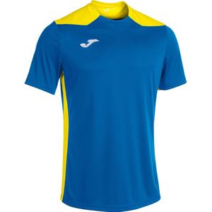 Joma Championship VI Shirt Korte Mouw Kinderen - Royal Geel 4-116