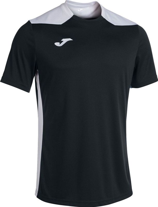 Joma Championship VI Shirt Korte Mouw Dames - Zwart Wit