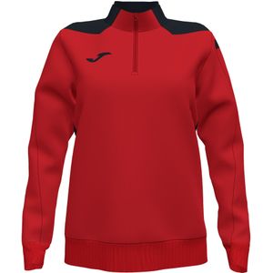 Sweat - T-Shirt - Zwart - Polyester - Halve Rits met Biezen