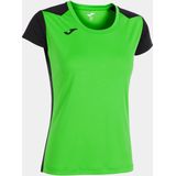 Sportshirt - Korte Mouwen - Gekleurde Uitsparingen - Gezeefd Logo