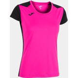 Sportshirt - Korte Mouwen - Gekleurde Uitsparingen - Gezeefd Logo