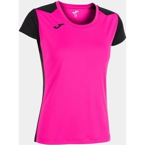 Sportshirt - Korte Mouwen - Gekleurde Uitsparingen - Gezeefd Logo