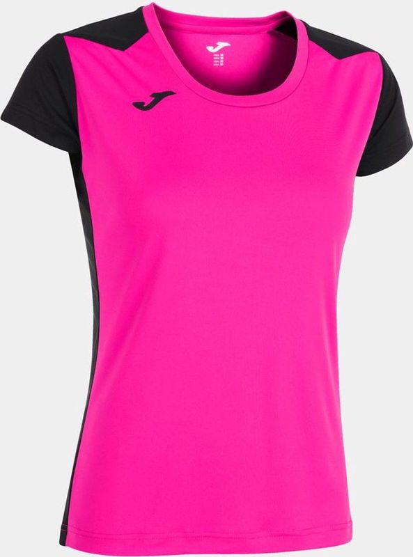 Sportshirt - Korte Mouwen - Gekleurde Uitsparingen - Gezeefd Logo