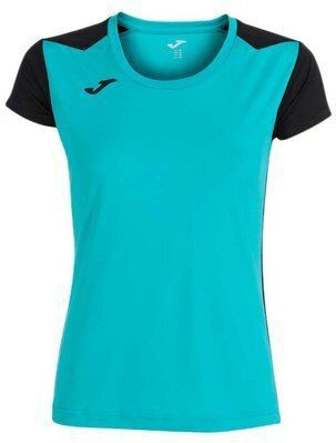 Joma - Record II - Tricot Top - Turquoise-Zwart