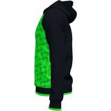 Joma Supernova III Jas Met Kap Kinderen - Zwart / Fluo Groen |