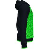 Joma Supernova III Jas Met Kap Kinderen - Zwart / Fluo Groen |