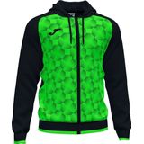 Joma Supernova III Jas Met Kap Kinderen - Zwart / Fluo Groen |