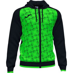 Joma Supernova III Jas Met Kap Kinderen - Zwart / Fluo Groen |