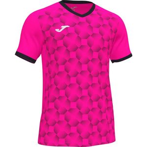Joma Supernova III Shirt Korte Mouw Heren - Fluo Roze Zwart