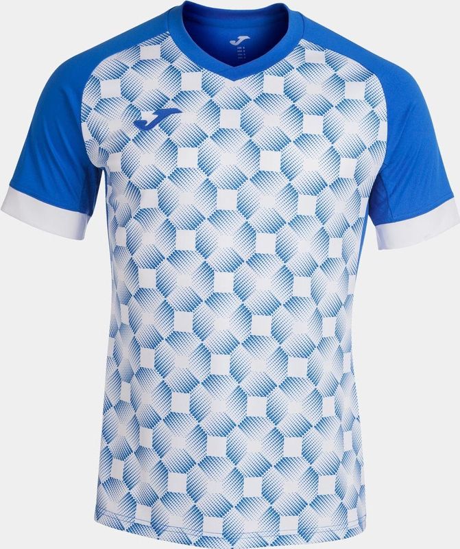 Joma Supernova III Shirt Korte Mouw Heren - Royal Wit