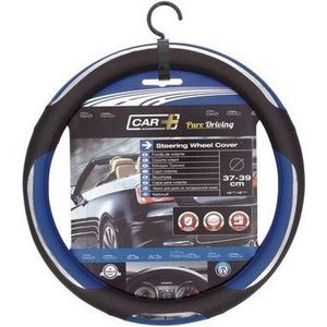 Car Plus Stuurhoes Snake Universeel Pvc Zwart/blauw 37-39 Cm