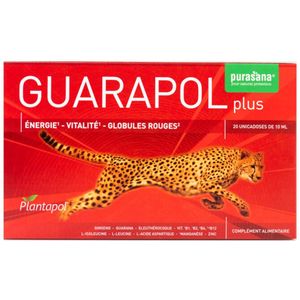 Plantapol Guarapol Plus Ampullen - Voor Zwakte en Tijdelijke Vermoeidheid - 10ml per Ampulle - 20 Stuks