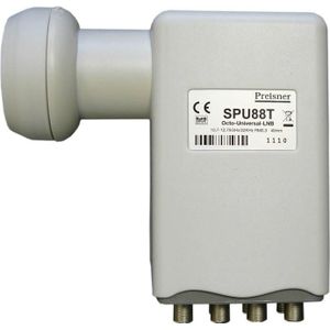 Televes Preisner SPU88T 10,7 (Octo LNB, 40 mm), LNB, Grijs