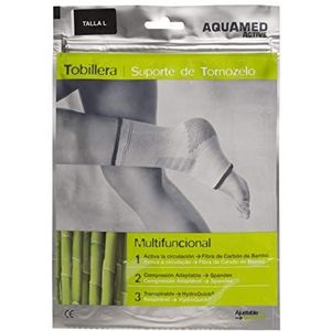 AQUAMED Active enkelbandage van bamboe-koolstofvezel, voor verlichting van gewrichtspijn, wasbaar, maat L