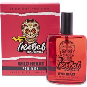 Rebel Fragrances Wild Heart Eau De Toilette Mannen - 100 ml -  Mannen Parfum - Mannen Cadeautjes - Verleidelijk en Intrigerend Herengeur