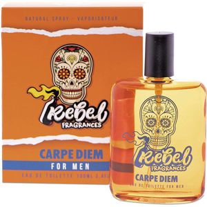 Rebel Fragrances Carpe Diem Eau De Toilette Mannen - 100 ml -  Mannen Parfum - Mannen Cadeautjes - Verleidelijk en Intrigerend Herengeur