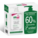 Sebamed Pack Duplo Lait Corps Hydratant pour Peaux Normales Sensibles 2 x 750 ml, Paie 40% pour le Deuxième Produit