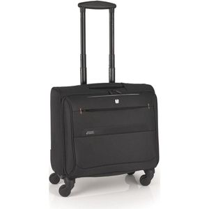 Gabol Pilotos - Handbagage Laptop Koffer - 4 wielen - Zwart
