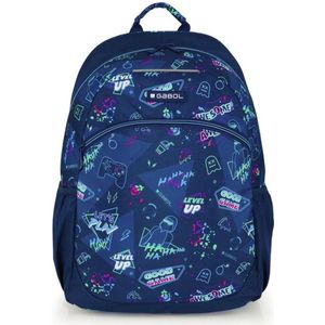 Gabol Loot 31x41x15 Cm Backpack Adaptable To Trolley Blauw