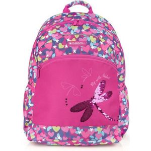 Gabol Wings 31x41x15 Cm Backpack Adaptable To Trolley Roze