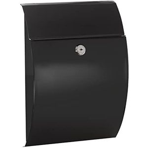 ARREGUI - Galan E5964 - Buitenbrievenbus - Zwart - Staal - Maat S - Voor DIN A5 Enveloppen