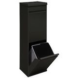 ARREGUI - Top CR226-B - Stalen Afval- en Recyclingbak - Zwart - 2 x 17 L