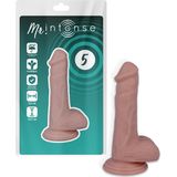 Mr. Intense - dildo - dildo vibrator - dildo vrouwen - dildo mannen - dildo anaal - dildo xxl  - beige - flexibel - 16,5cm Ø 3,5cm / sex / erotiek toys