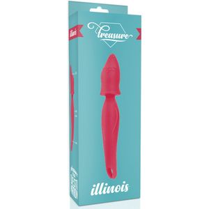 Treasure Illinois - Unieke Wand en G-Spot Vibrator - Silicone - Herlaadbaar - Roze