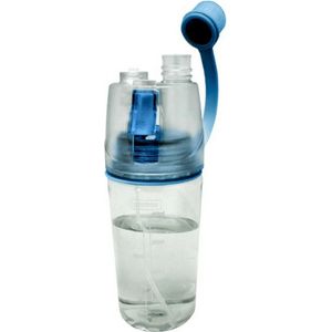 NERTHUS FIH 286 drinkfles en spray 2 in 1, transparant/blauw, oorspronkelijke