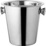 RVS - Wijnkoeler - Hoogglanzend - 21 cm Hoog - 22,5 cm Diameter