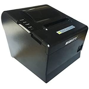 Eightt Impresora Tickets Termica 80mm Interfaz Usb/Ethernet/Serieel (RS-232, USB, Ethernet), Ontvangstbewijs printer, Zwart