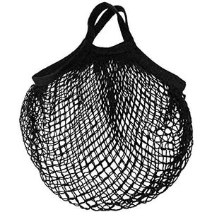 Herbruikbare mesh tas voor aankoop zwart