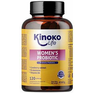 PROBIOTICS FOR WOMEN (4 in 1) | 100 Billion | 120 capsules | Immuunsysteem | Darmflora | Vrouwelijke Intieme en Urinewegen Gezondheid | Met Prebiotica | Vitamine B6 | Geschikt voor VegetariÃ«rs