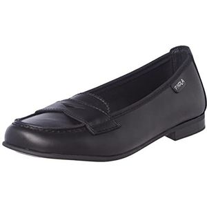 Pablosky 844510 meisjes schooluniform schoenen Moccasin, zwart, 40 EU