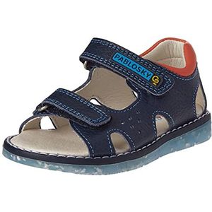 Pablosky Jongens 016525 sandalen met hak, blauw, 22 EU