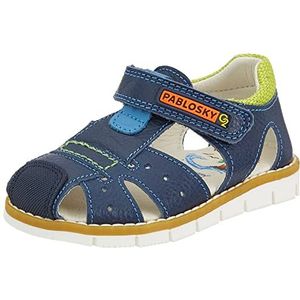 Pablosky 016825 sandalen met hak voor baby's, blauw, 20 EU