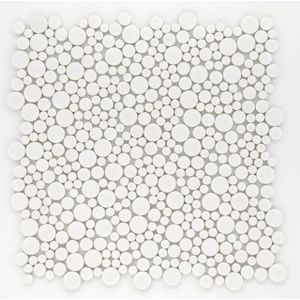 JOS. Stucco Plaster Mozaïektegel 30x30cm 9.4mm porcellanato Blanco 1444331