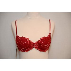 Selmark Lingerie Amanay BH - voorgevormd - A-E cup - rood - maat E 75