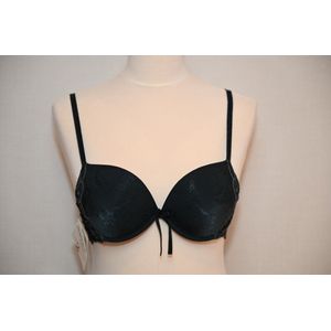 Selmark Lingerie Allegra BH - push up dubbel dubbel - A-E cup - donker groen - maat B 75