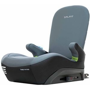 Play Three Fix Evo autostoelverhoger voor kinderen van 125 tot 150 cm (ca. 6-12 jaar) met rugleuning en isofix