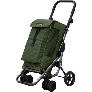 Playmarket Boodschappenwagen / Boodschappentrolley - Inklapbaar - Go Up Premium - Groen