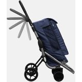 Playmarket Boodschappenwagen / Boodschappentrolley - Inklapbaar - Go Up Premium - Blauw